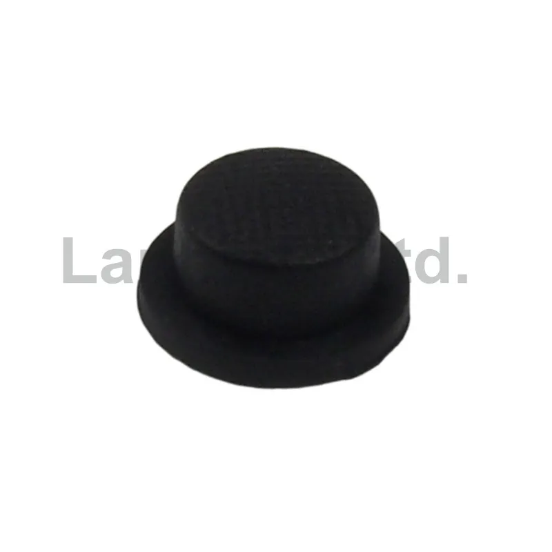 8mm(D) x 5.5mm(H) Silicone Tailcaps - Black (10 pcs)