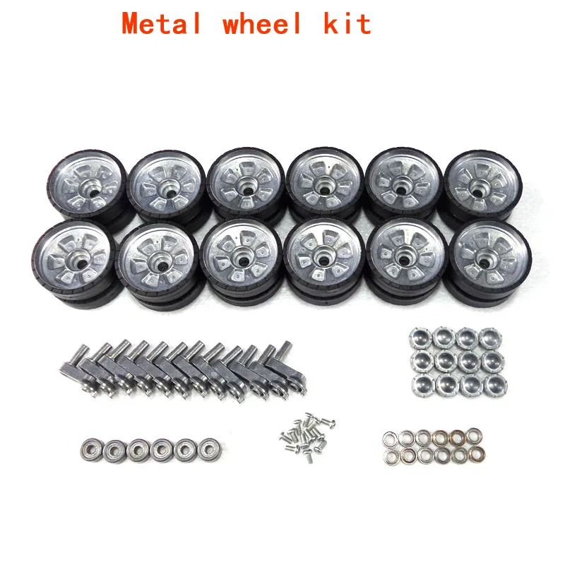 Henglong HL-3938 3938-1 Russian T90 1/16 RC tank upgrade parts metal wheels hubs set Metal track and gear