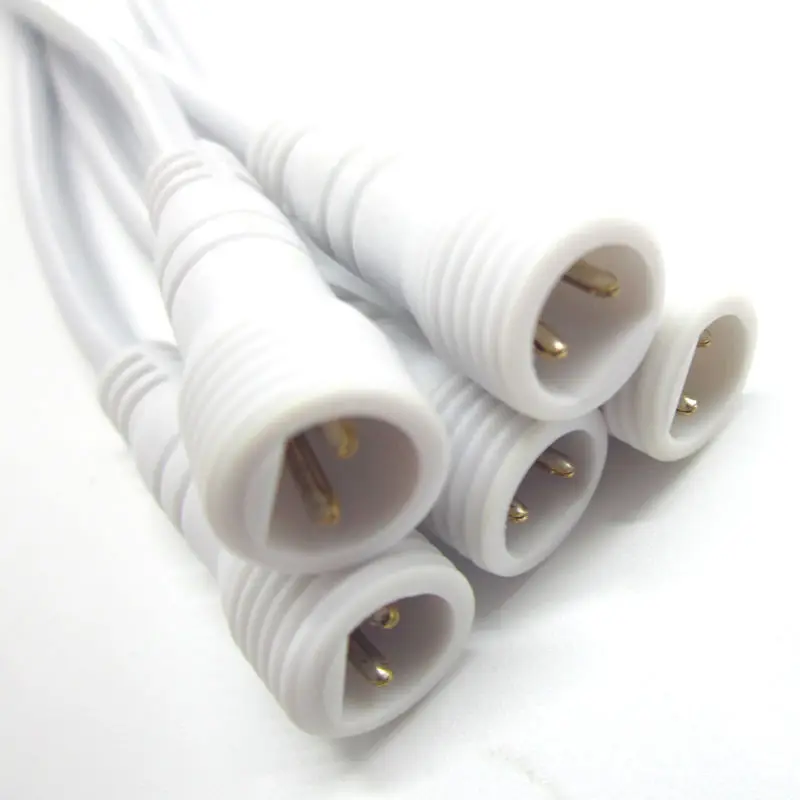 10 paren/partij 2 Cores Waterdichte Connector Kabel Met Stekker En Vrouwelijke Plug Adapter 2pin 40 cm Lengte voor LED Light Strips