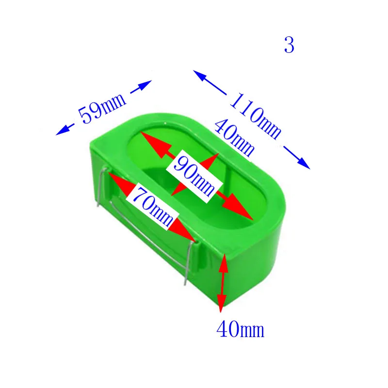 1pcs Pet Birds Hanging Feeding Trough Parrot Food Water Bowl Feeding Splash-proof Cup Plastic Bird Pigeons Cage Feeder