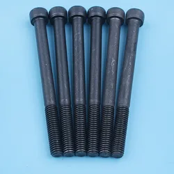 6pcs Muffler Exhaust Bolts Screw For HUSQVARNA 136 137 141 142 36 41 Chainsaw Replacement Spare Parts motosierra gasolina