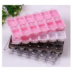 12Grid Fashion Independent Acrylic Nail Decoration Storage Box Organizador Case Container Manicure Tool