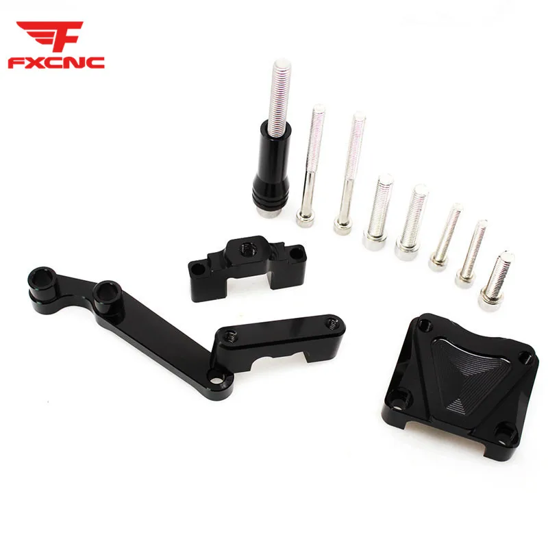 

For Kawasaki EX300 ZX300R NINJA 300R 2013 Motorcycle Steering Damper Stabilizer Bracket CNC Aluminum Mounting Support Kit Holder