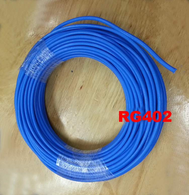 Free shipping 10m high temperature Coaxial Cable Connector Semi-rigid RG-402 Coax Pigtail Plug with FEP jack RG141