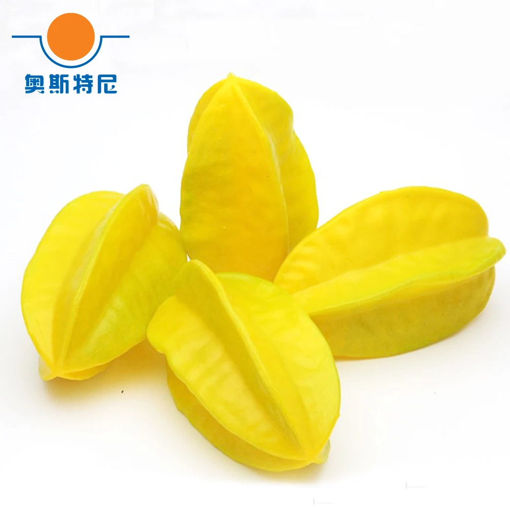 5pcs 10cm&13cm long size artificial fruit Plastic Fake Fruit artifical carambola fruit&artificial fake simulated carambola