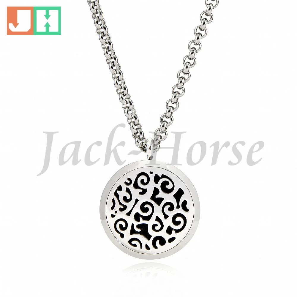 316L Stainless Steel Essential Oil Diffuser Necklace Pendant Perfume Pendant Necklace Aromatherapy Pendant Necklace Locket