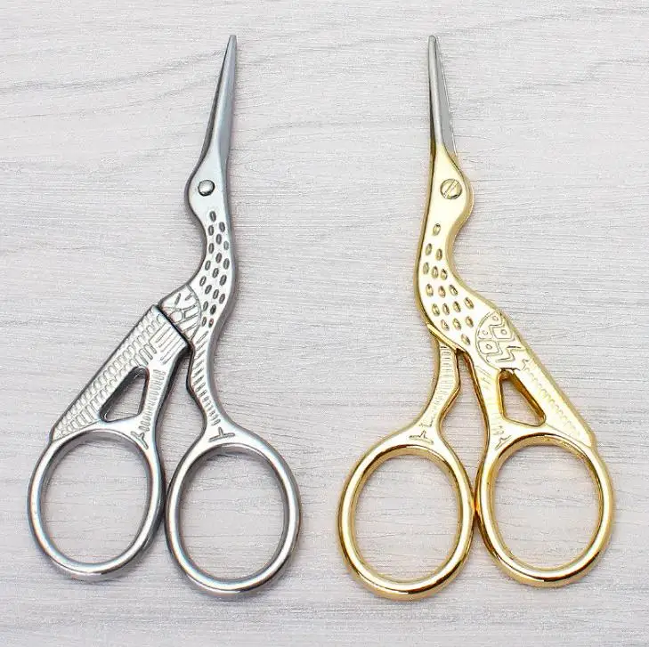 

Silver Stork Sewing Scissors Trimming Dressmaking Shears Cross-stitch Carbon Steel Tailor Scissor Sewing Embroidery SN880