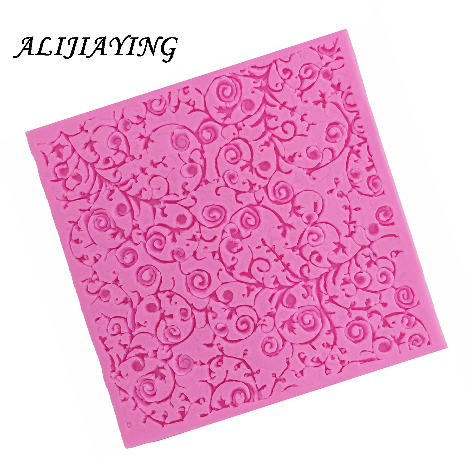 DIY Cake Border Silicone mat Mold Flower Vine Fondant Cake Decorating Tools Chocolate Gumpaste Molds Cupcake Baking Moulds D0490
