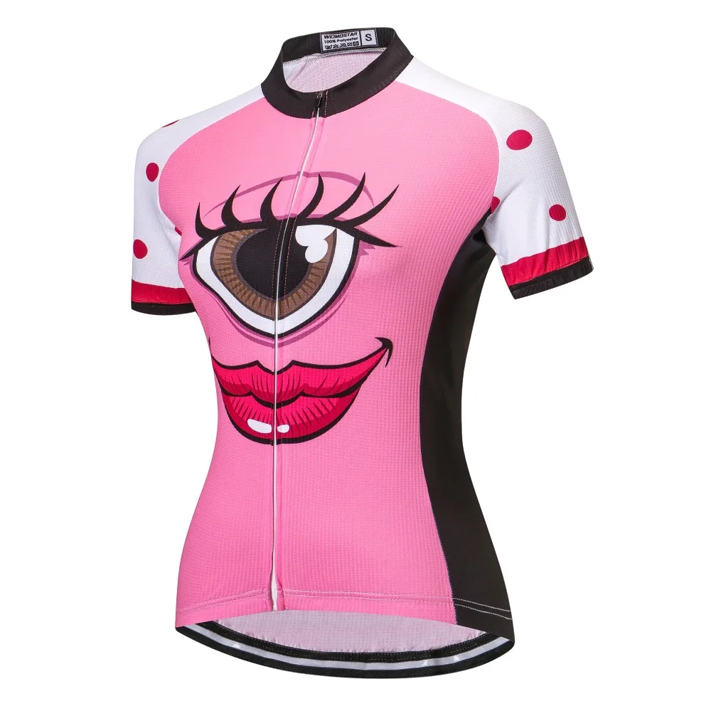 2021 New big eyes Cycling jersey Top Cycling Clothing bicycle short sleeve jersey for women Size S~2XL Free Shipping