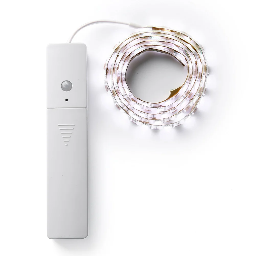 New Style 3000K/6000K Flexible PIR Motion Activated 60LED Light Sensor Lamp Strip Lighting For Kitchen Closet With 2Colors