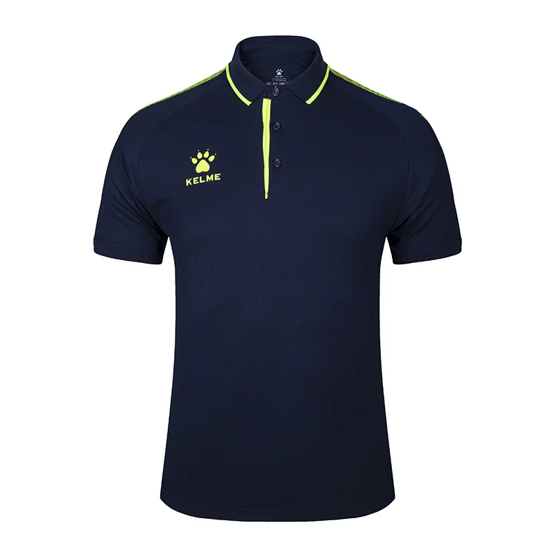 KELME-Camiseta de entrenamiento para hombre, Polo de verano para correr, camisetas informales de manga corta, Polo de gran cantidad, 3891066