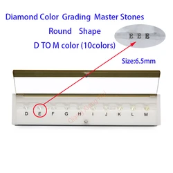 diamond color comparison test D To M white Color round shape with laser Cubic Zirconia stone Tester Tools