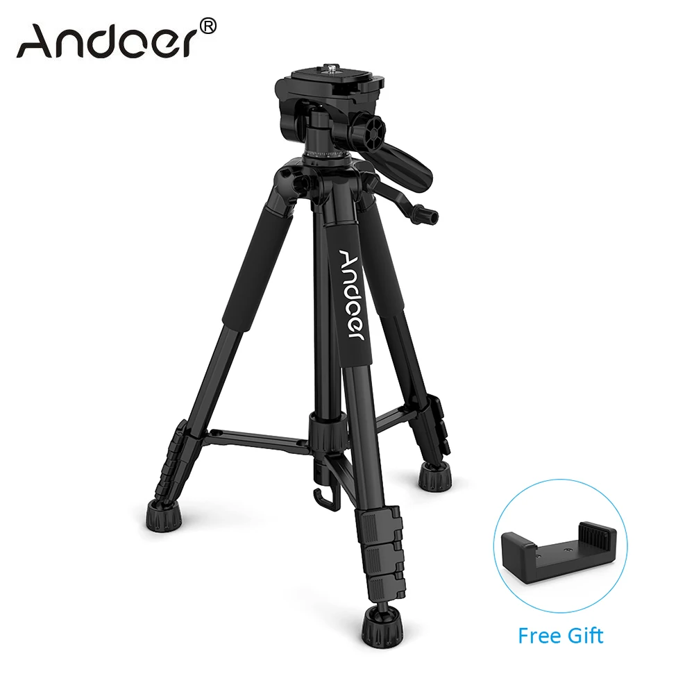 IN CZ RU Andoer TTT-663N Camera Tripod for Canon Nikon Sony Photography Video Shooting DSLR SLR Camera Travel Tripod Carry Bag