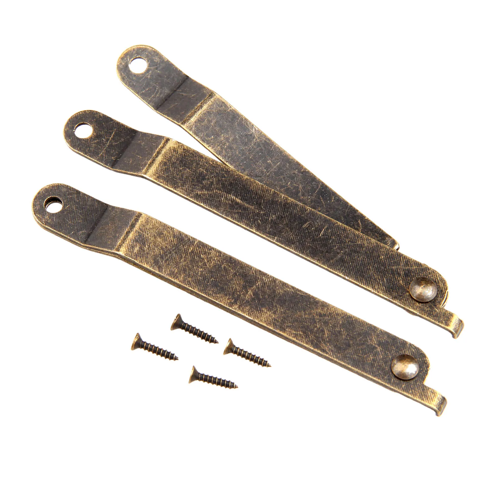 2PCS Antique Bronze Lid Support Hinges Stay For Box Display Furniture Accessories Cabinet Door Kitchen Cupboard Hinges Lid Stays