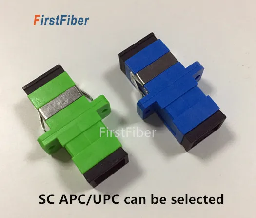 1 pcs SC APC/UPC in fibra ottica connettore SC APC/UPC adattatore SC fibra ottica Connettore, flangia Connettore SC Simplex modalità Singola