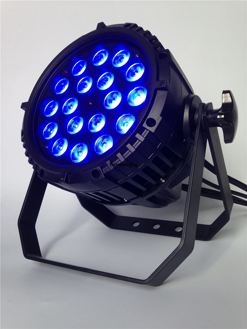 8 pieces Outdoor stage lighting 18x10w rgbw 4 in 1 led par light outdoor led par 64 led rgbw par light