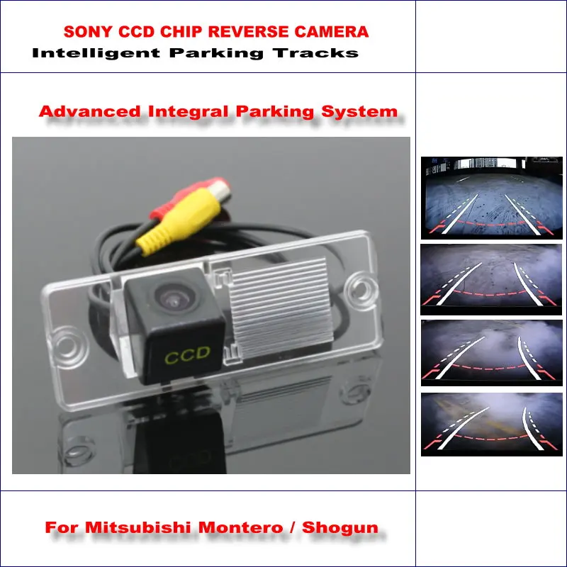 

For Mitsubishi Montero/Shogun 2006-2014 Car Reverse Camera Rear View Backup Dynamic Guidance Tracks Intelligentized CAM HD CCD