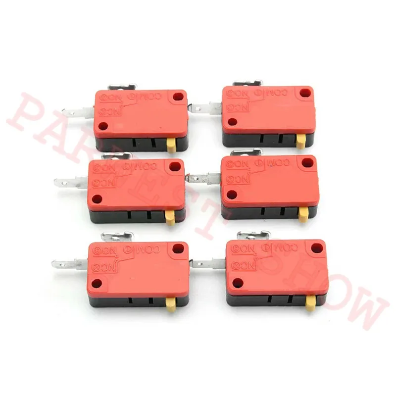 

50pcs Microswitch for Push Button 2/3 terminals Red micro switch for button/Arcade Game Machine Parts/cabinet accessories