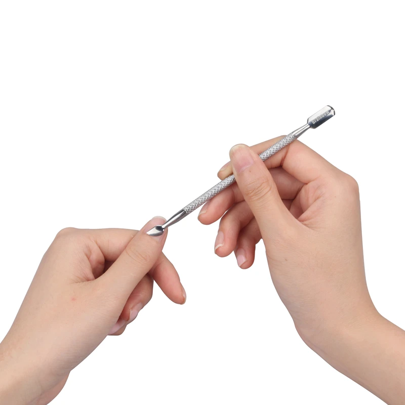 Brainbow 1 قطعة الفولاذ المقاوم للصدأ بشرة انتهازي مزدوجة ينتهي الجلد الميت مزيل الأشعة فوق البنفسجية هلام البولندية إزالة مسمار الجمال الفن وأدوات مانيكير