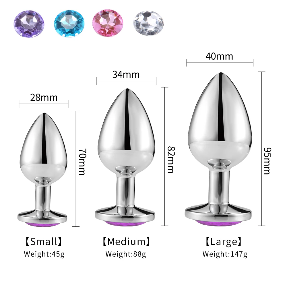 Anal Plug Sex Toys Mini Round Shaped Metal Stainless Smooth Steel Butt Small Tail Female/Male Dildo Intimate Goods