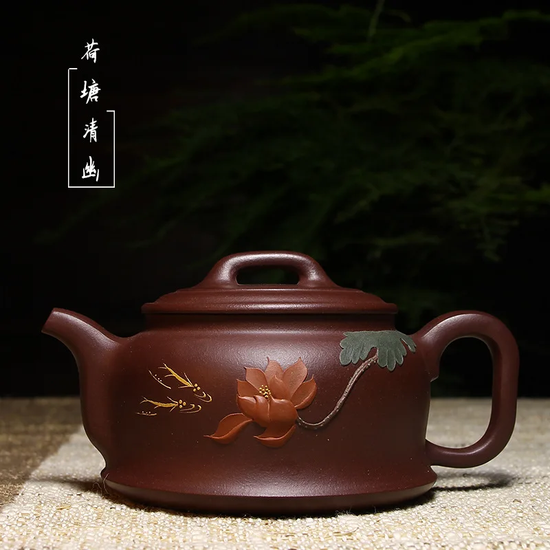 Wholesale authentic Yixing Zisha teapot Purple mud pond and 300cc Kung Fu tea cup mixed batch