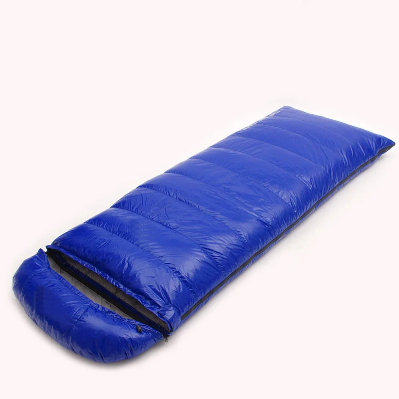 

(180+30)*80cm White Goose Down 2200g/2500g/2800g/3000g Filling Can Be Spliced Envelope Adult Breathable Thickening Sleeping Bag