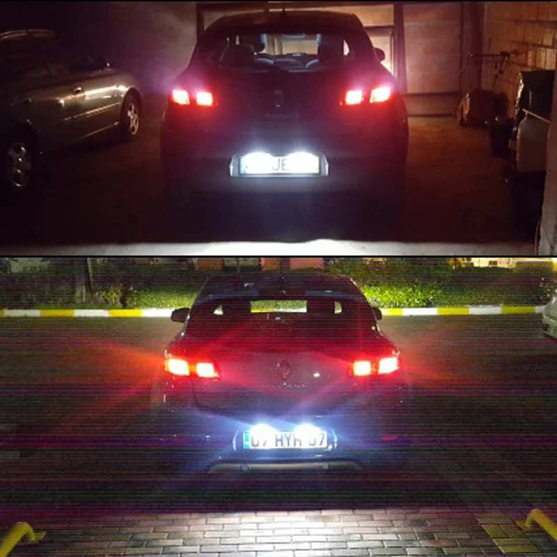 1PC Car LED White Number License Plate Lights For Renault Megane 2 Clio Laguna 2 Megane 3 Twingo Master Vel Satis Opel Movano