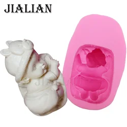 3D Bear baby handmade soap mold chocolate cake decorating tools DIY baking fondant silicone mold T0283