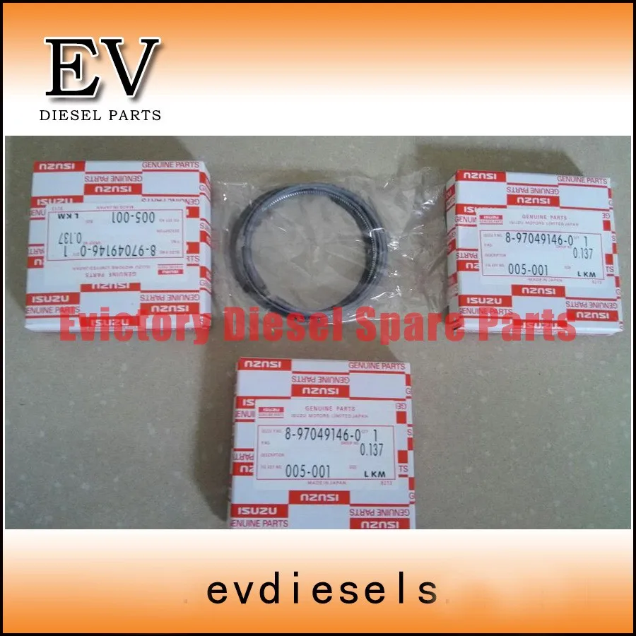 Orignal quality 3LD1  piston ring set 8-97049146-0