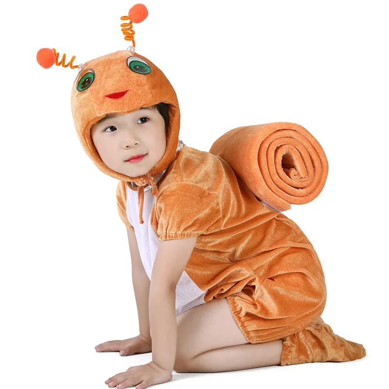 New Design Boy Girl Cute Cartoon Animal Snails Costume Cosplay Clothing For Kids Children's Costumes Animal Carnival Cosplay