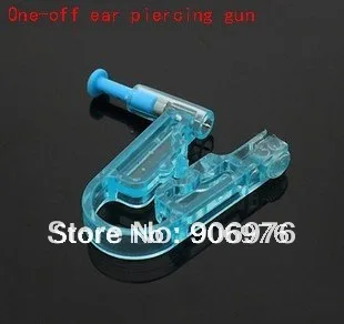 New ear piercing gun one  off no pain Piercing tools Safety Healthy Asepsis Disposable Gem Ear Stud Piercer Unit Tool 20pcs/lot