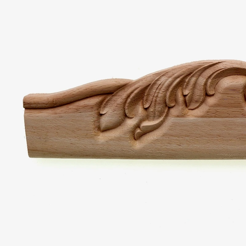 RUNBAZEF Floral Wood Carved European Style Applique Furniture Decoration Accessories TV Cabinet Baffle Vintage Home Decor