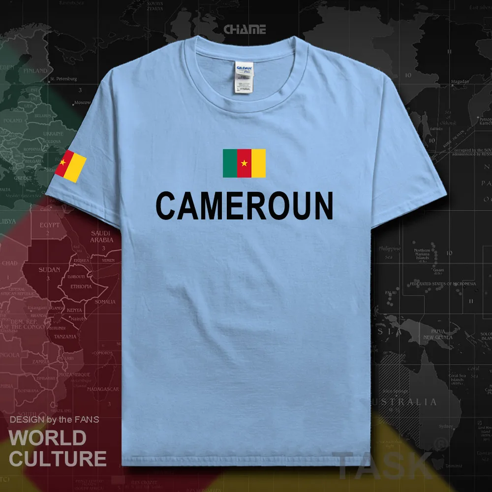 Cameroon men t shirt fashion 2018 jersey nation team 100% cotton t-shirt clothing tees country sporting CMR Cameroun Cameroonian