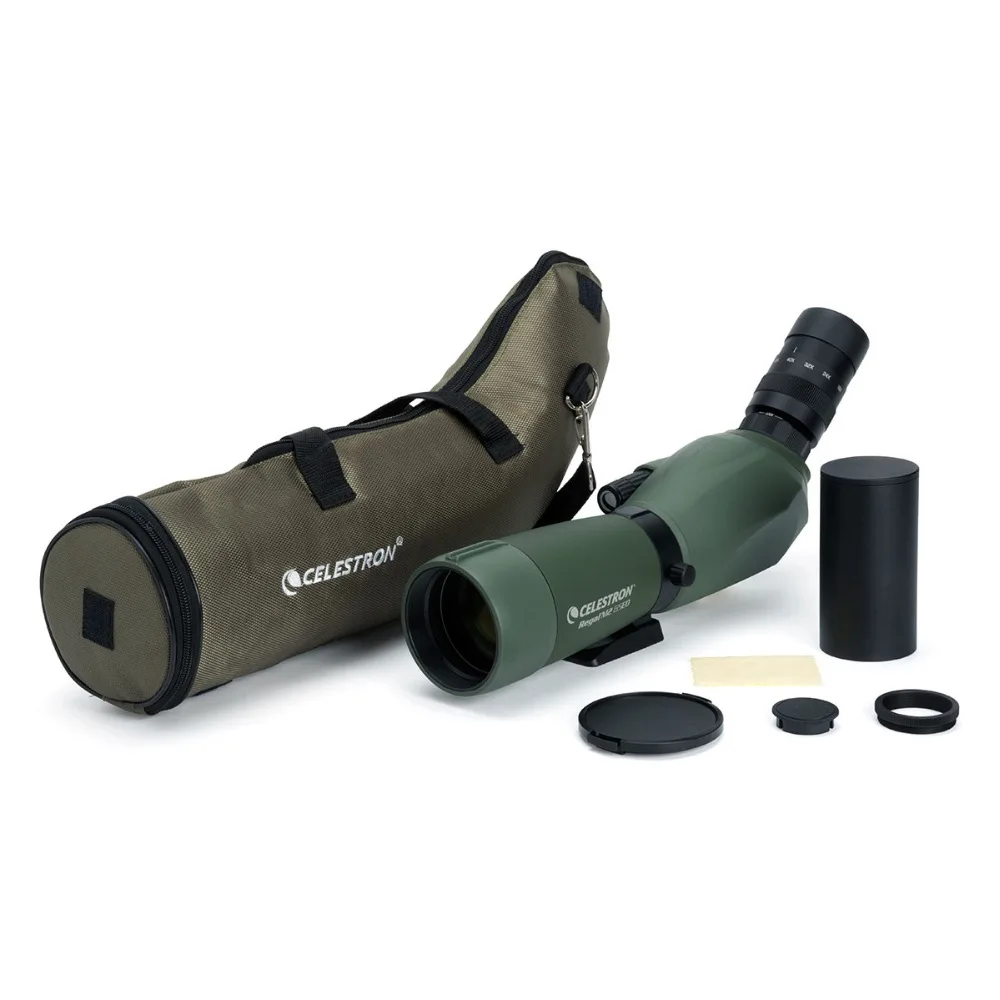 Celestron Regal M2 65 F-ED 45 องศา 16x-48x ซูม Spotting Scope กล้องโทรทรรศน์ Multi-Coated สําหรับดูนกการล่าสัตว์