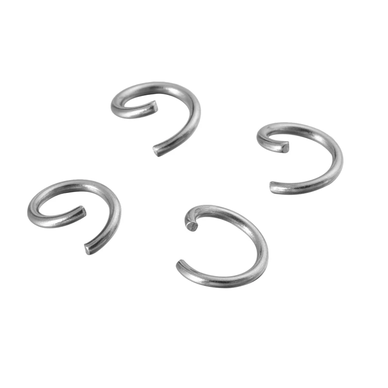 100pcs/lot 925 Solid Sterling Silver Findings 0.7X6 mm 925 Silver Jump Ring Silver Jewelry DIY 925 silver jewelry