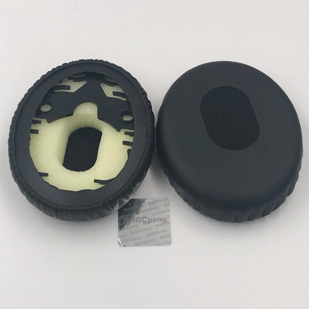 Bose QC3 용 가죽 교체용 이어 패드, 헤드폰 용 소프트 쿠션 메모리 폼 + 가죽 50mm 고품질 1 쌍 이어 패드