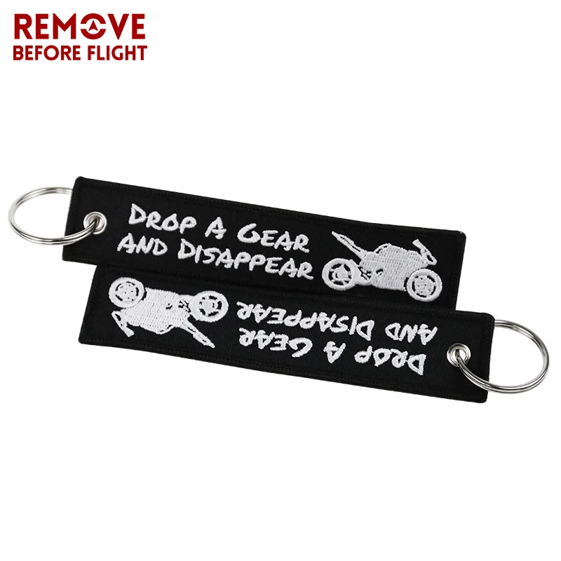 Fashion Launch Keychain  6 5 4 3 2 N1 Stalls Luggage Tag Cool Embroidery Key Fobs OEM Key ring for Motorcycles Cars Key Ring