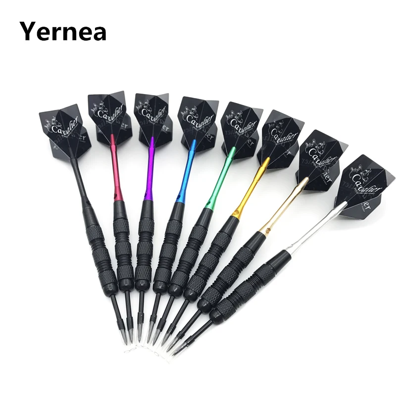 Yernea-고품질 3 개 스틸 팁 다트 20g 전문 다트 실내 스포츠 엔터테인먼트, 다양한 색상 샤프트 애완 동물 다트 비행