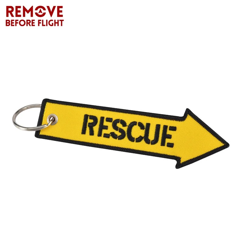 3PCS/Lot Remove Before Flight Key Chain for Cars Luggage Tag Keychain Motorcycles Rescue Embroidery Key Fob OEM Keyring