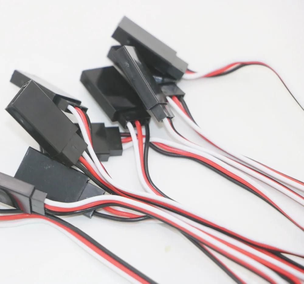 10 stücke 100mm/150mm/200mm/300mm/500mm RC Servo Verlängerung Kabel kabel Draht Blei JR Für Rc Hubschrauber Rc Drone – Detail 21
