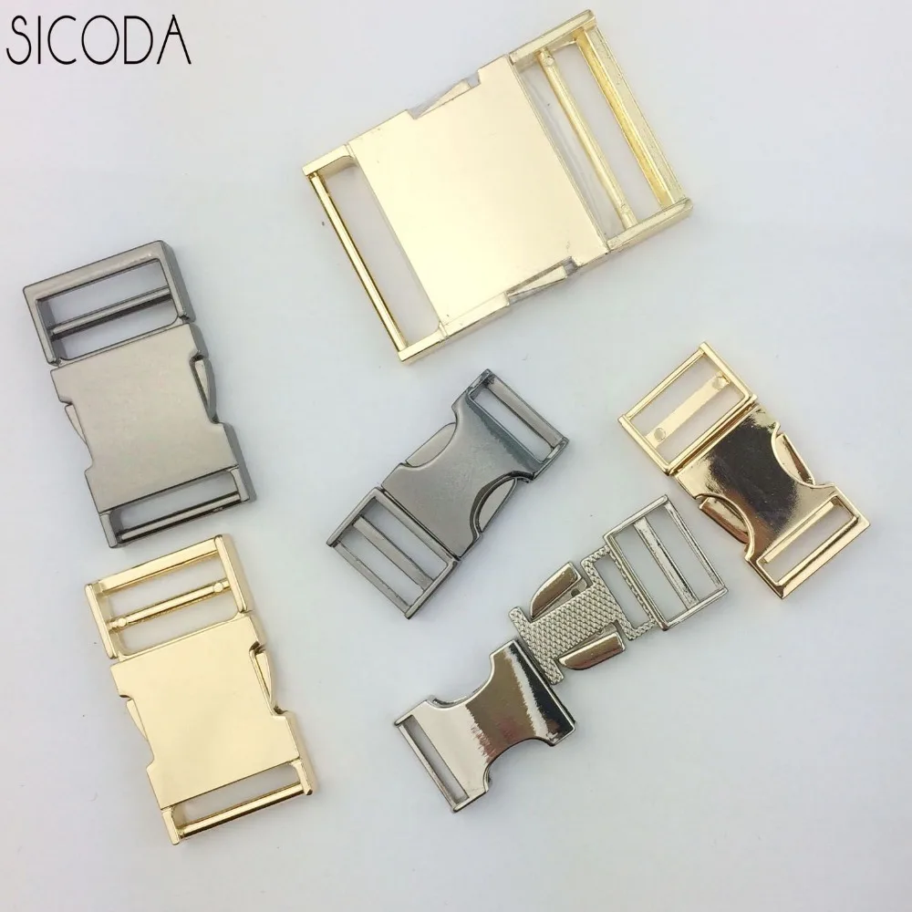 SICODA 2pcsDIY bags hardware accessories belt metal buckle bags mortise lock card lockbutton steel lock waist pack mortise lock