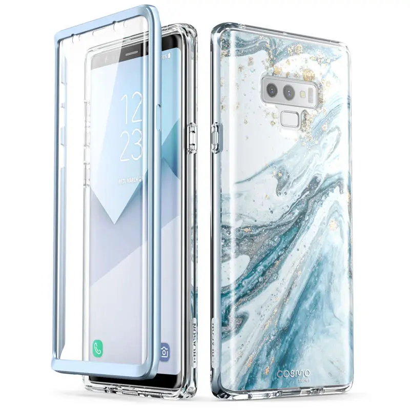 For Samsung Galaxy Note 9 Case i-Blason Cosmo Full-Body Glitter Marble Bumper Protective Cover with Built-in Screen Protector