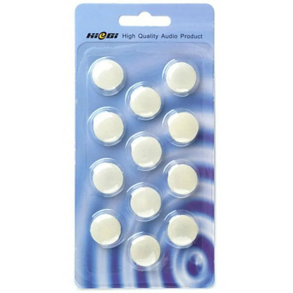 HieGi แผ่นรองหมอนโฟมคุณภาพสูงสำหรับหูฟังหูฟัง (6 คู่) หูฟังเคล็ดลับหูแผ่น