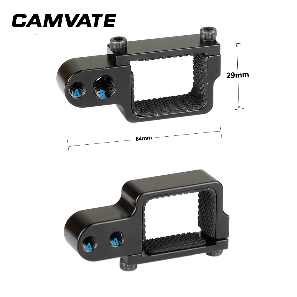 CAMVATE دعم قوس ل DJI oomo جيب كاميرا تمديد الإعداد مع 1/4 '-20 و 3/8 ''-16 الخيوط ثقوب ل ترايبود صغير