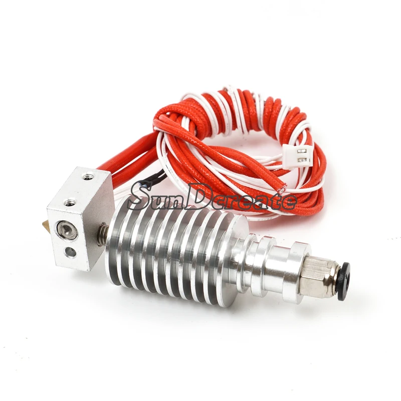 

SunDcreate 3D Printer J-head Hotend for 1.75/3.0mm E3D Bowden/Wade Extruder 0.2mm/0.3mm/0.4mm/0.5mm Nozzle Optional