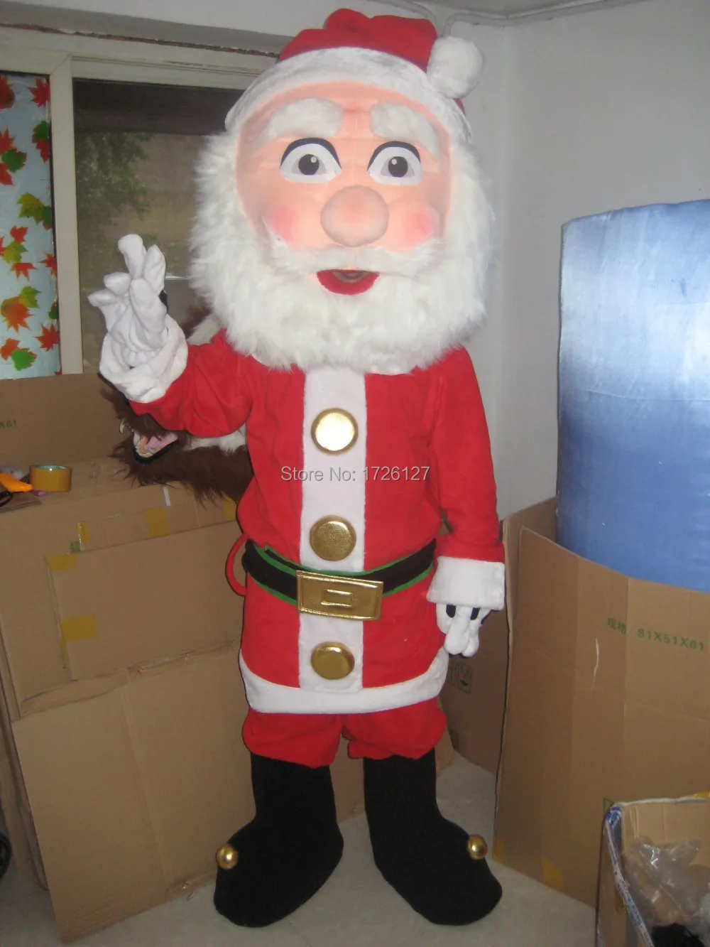 mascot Christmas Santa Claus mascot costume custom fancy costume holiday cosplay mascotte carnival costume