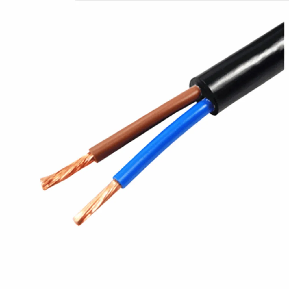 22 AWG 0.3MM2 RVV 2/3/4/5/6/7/8/10/12/14/16/18 Cores Pins Copper Wire Conductor Electric RVV Cable Black