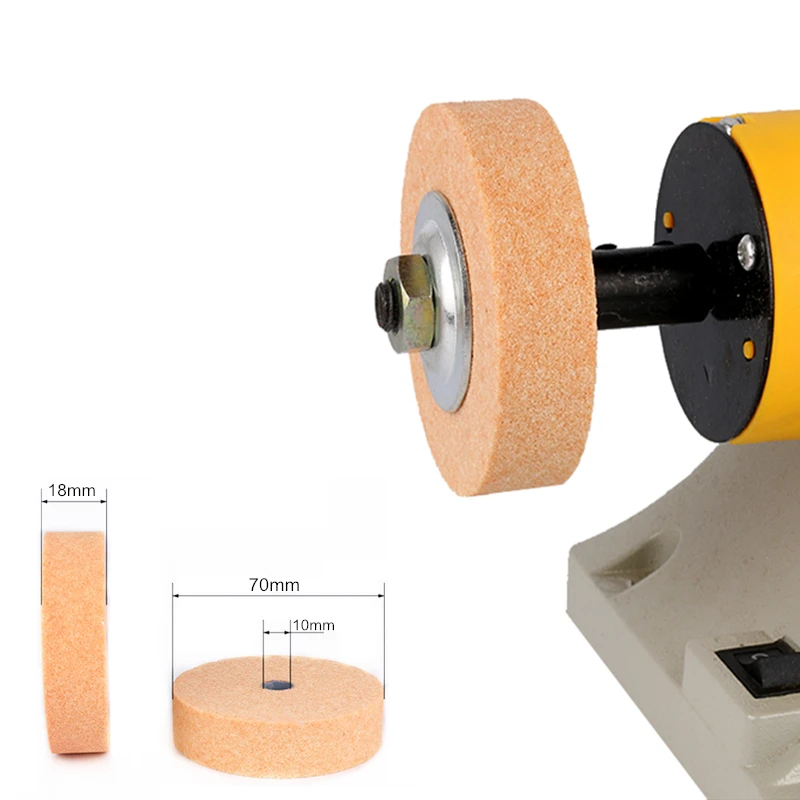 

NEW 2Pcs OD75*ID10*T20mm 3Inch 120# Polishing Grinding Stone Wheel For Bench Grinders Metal Working