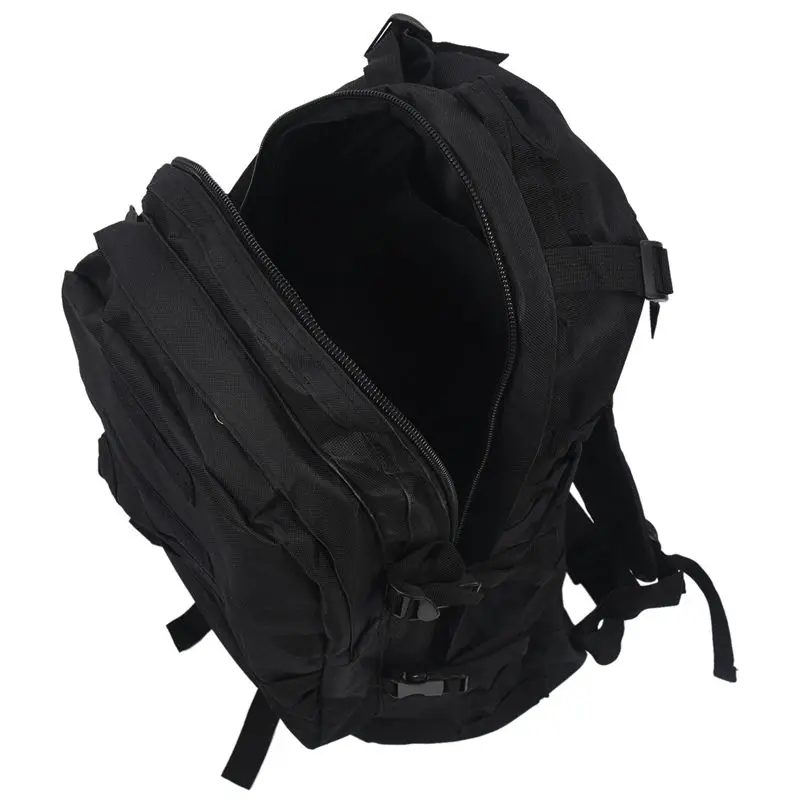 Outdoor 40L 600D Waterproof Oxford Cloth Military Rucksack  Backpack Bag ACU Camouflage Sports Travelling Hiking Bag Black