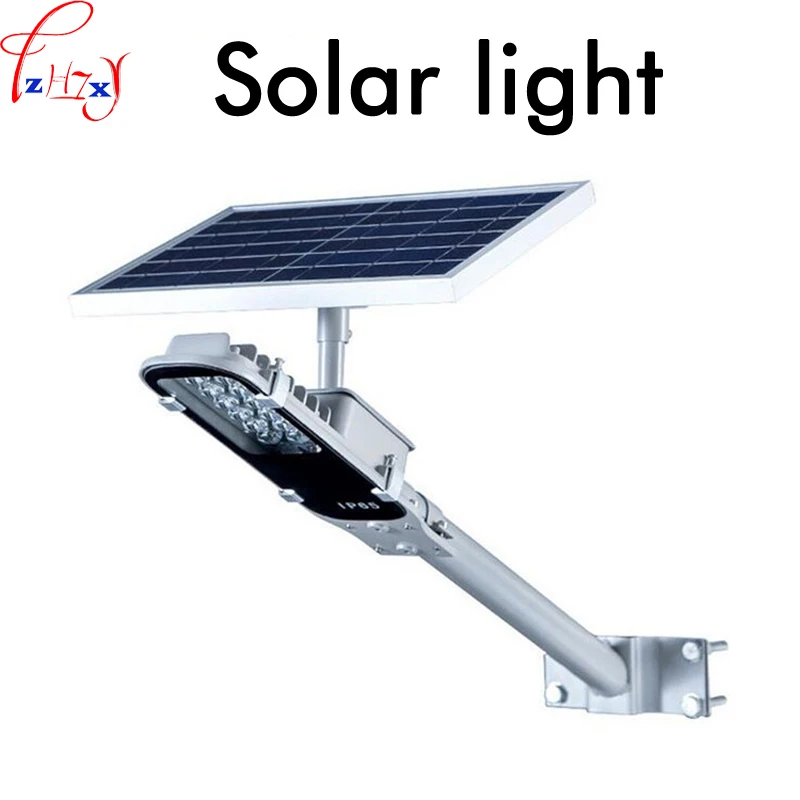 LED solar lamp IP65 waterproof polysilicon solar panels LED street outdoor wall pole lamp Lighting 3.7V/6.6AH lithium battery